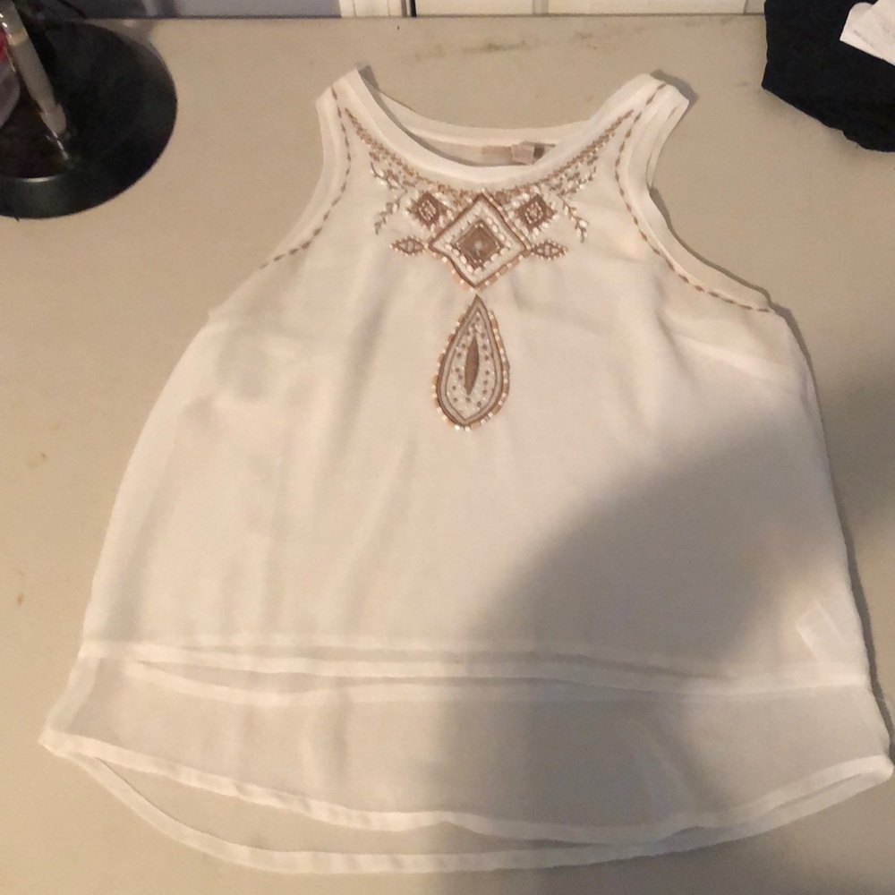 Beaded tank top